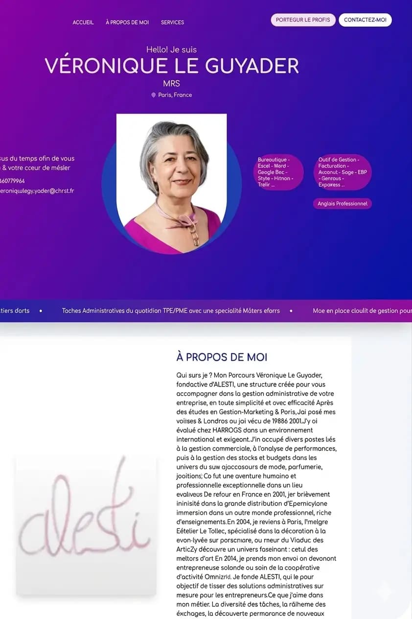 Page perso freelance 1