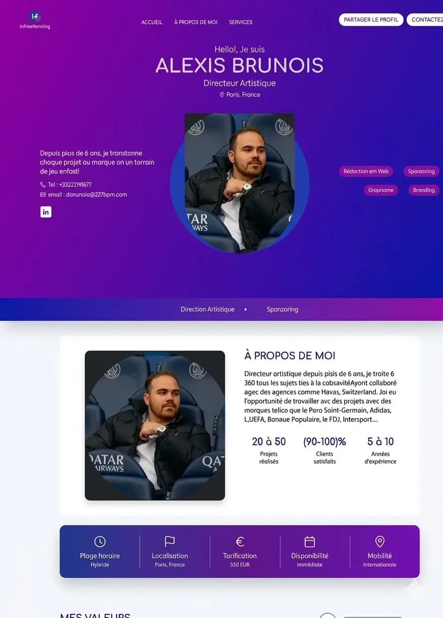 Page perso freelance 4